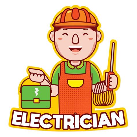 ELECTRICIAN PROFESSION LOGO 4343360 Vector Art at Vecteezy