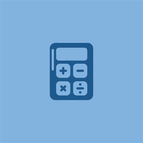 Blue Calculator Icon