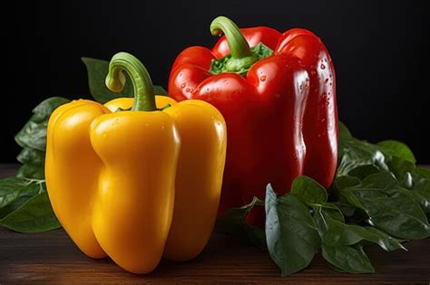 Premium Photo Fresh Bell Pepper On White Background AI Generated