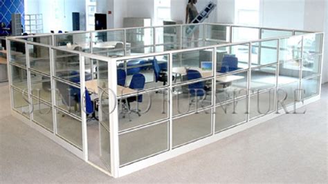 Modern Chinese Wholesale Office Cabin Used Glass Half Partition Sz Ws561 Office Partition