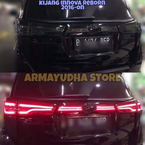 Jual Stoplamp Lampu Belakang LED Bar Smoke Toyota Kijang Innova Reborn