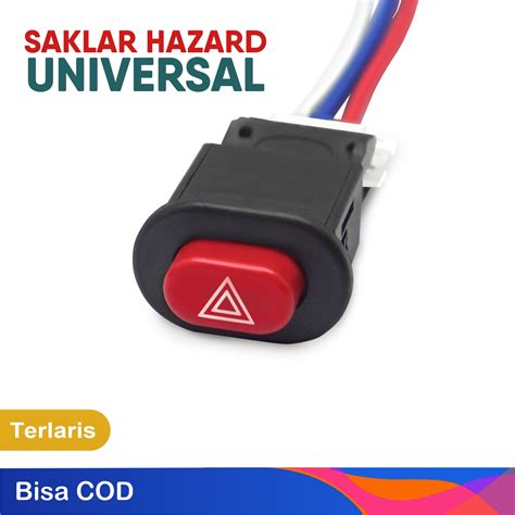 Saklar Tombol On Off Lampu Hazard Saklar Hazard Motor SAKLAR HAZARD