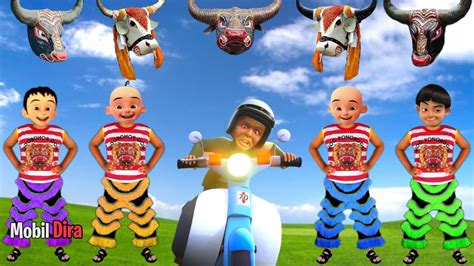 Wuihh Upin Ipin Dan Kawan Kawan Bermain Kepala Barongan Bantengan