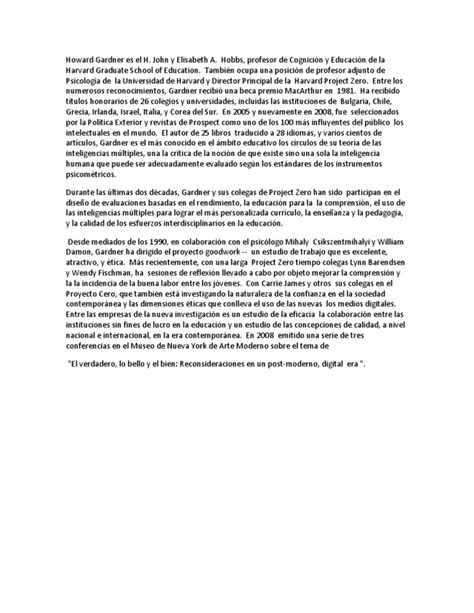 PDF BIOGRAFÍA de Howard Gardner DOKUMEN TIPS