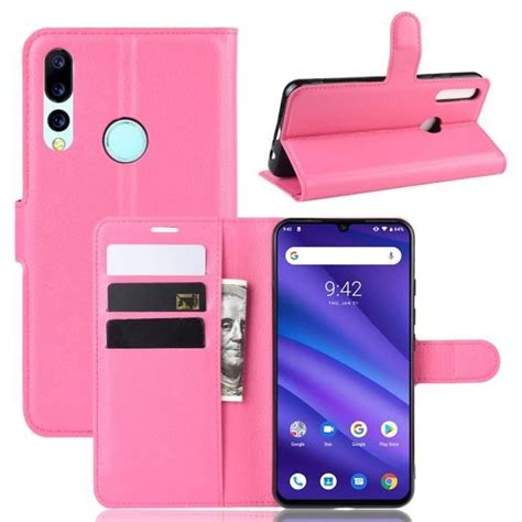 Coque Umidigi A Pro Pu Cuir Protection Antichoc Support Fonction