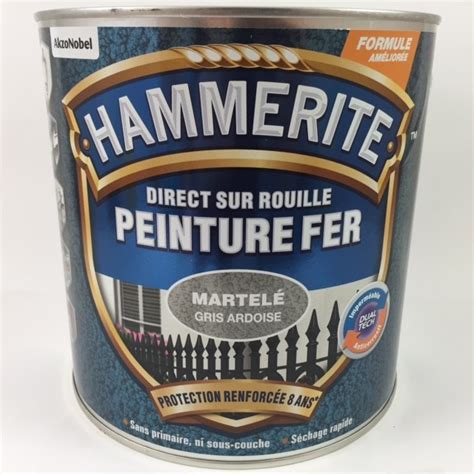 Peinture Fer Direct Sur Rouille Martel E Gris Ardoise L Hammerite