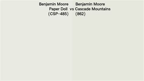 Benjamin Moore Paper Doll Vs Cascade Mountains Side By Side Comparison