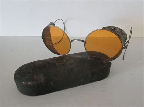 Antique Willson And Co Goggles With Case Vintage Welding Goggles Industrial Glasses Steampunk