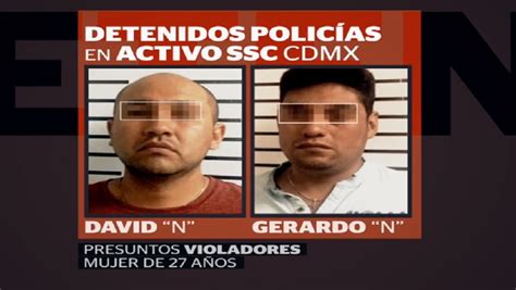 Detienen A Polic As Por Presunta Violaci N De Joven En Cdmx N