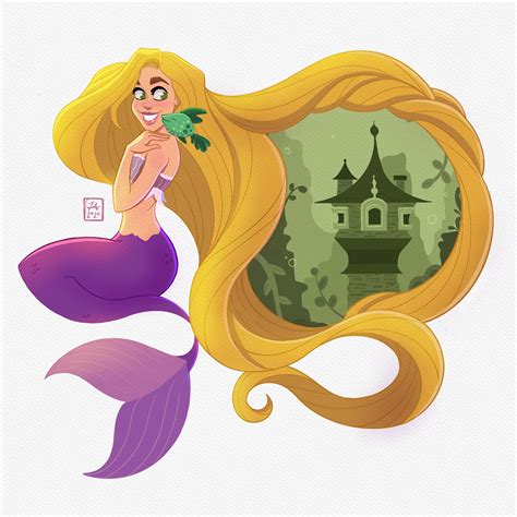 Rapunzel Mermaid on Behance