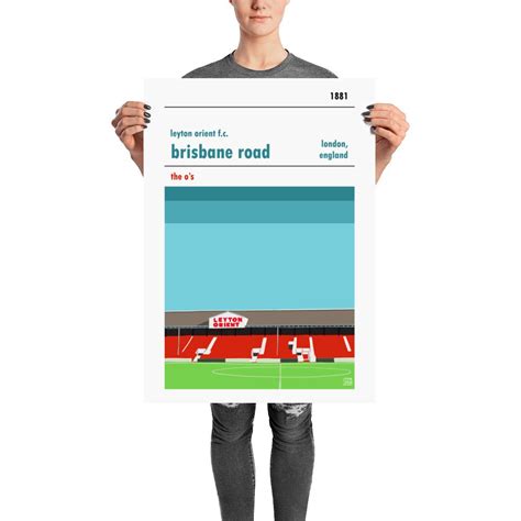 Retro Look Brisbane Road Print Leyton Orient Matte Museum Quality Print