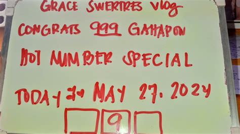 CONGRATS GAHAPON HOT NUMBER SPECIAL TODAY MAY GRACESWERTRESVLOG