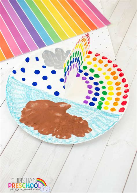 Noah's Ark Rainbow Craft for Kids - Christian Preschool Printables