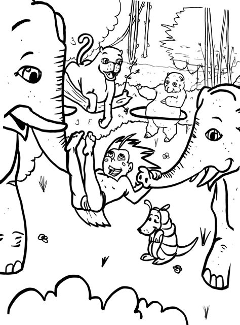 The Jungle Book Characters Coloring Pages