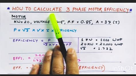 3 Phase Motor Efficiency कैसे Calculate करे 3 Phase Motor Efficiency