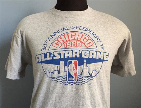 80s Vintage 1988 Nba All Star Game Chicago 38th Annual Etsy All