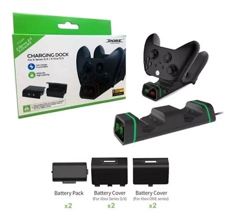 Carregador Controle Xbox One Series S X 2 Baterias 800mah Escorrega