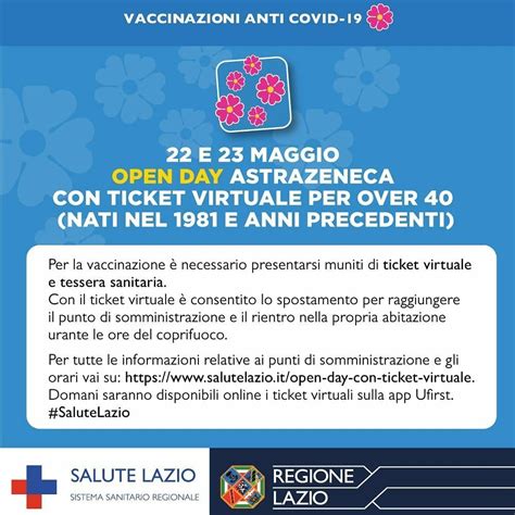 Vaccini Lazio Open Day Per Gli Over Maggio Ecco Come