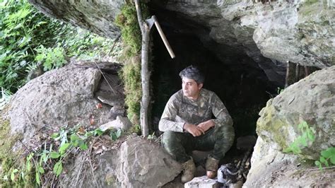 Small Cave Turns To Survival Shelter Bushcraft And Nature Vlog Youtube