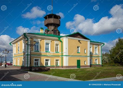 TOMSK, RUSSIA - SEPTEMBER 13, 2019: Traditional Architecture in Tomsk. Siberia. Russia Editorial ...