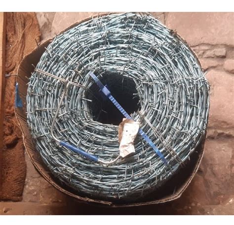 Tata Wiron Galvanized Steel 12Gauge Barbed Wire 100m Wire Diameter