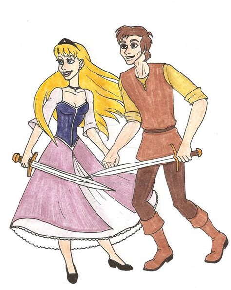 Eilonwy and Taran by 13foxywolf666 on DeviantArt