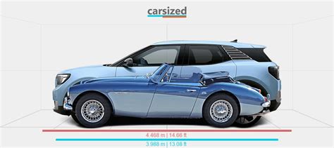 Dimensions Austin Healey 3000 1959 1967 Vs Ford Explorer EV 2024 Present