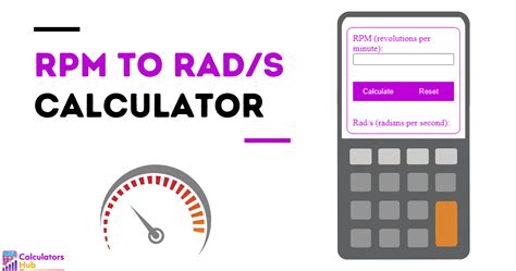 RPM to Rad/s Calculator Online