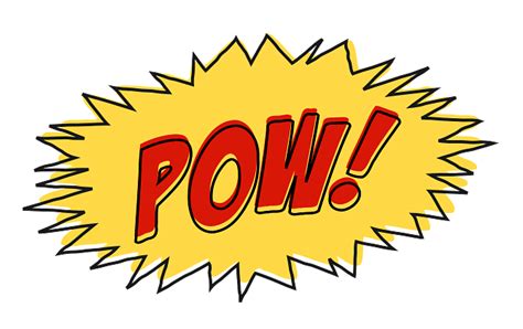 Pow Png Comic Balloon Comic Speech Bubbles Png Clipart Full Size