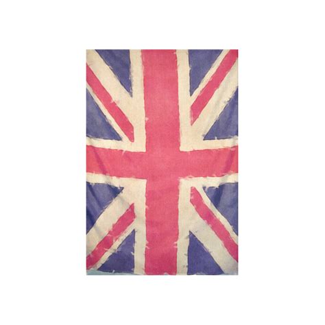 British Union Jack Flag Grunge Style Cotton Linen Wall Tapestry 40x 60