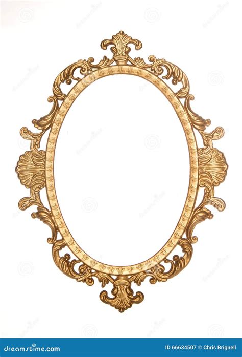 Gold Gilt Decorative Rococo Frame Stock Image Image Of Vintage