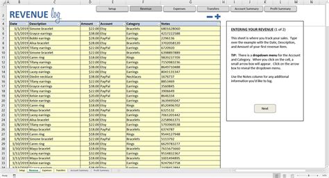 Revenue Management Excel Template 5 trial balance excel template