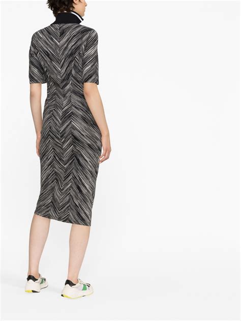 Missoni Zigzag Short Sleeve Midi Dress Farfetch