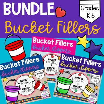 Bundle Guidance Lessons On Bucket Fillers And Bucket Dippers Grades K