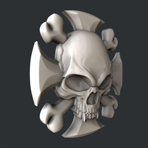 3d STL Models For CNC Skull Etsy