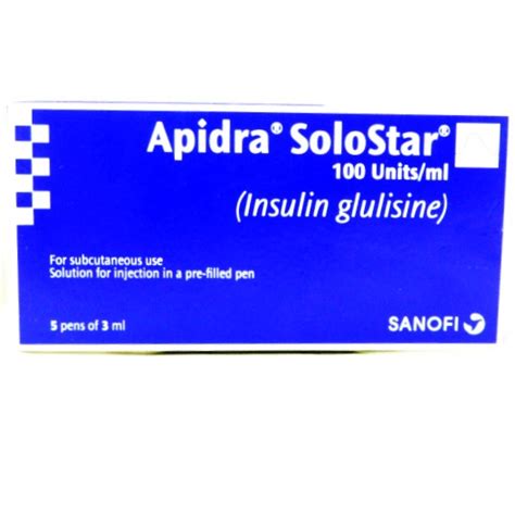 Apidra Solostar 3 Ml Pen Super Health