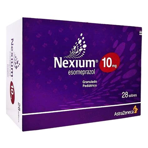 Nexium Esomeprazol 10 mg granulado pediátrico 28 sobres Walmart