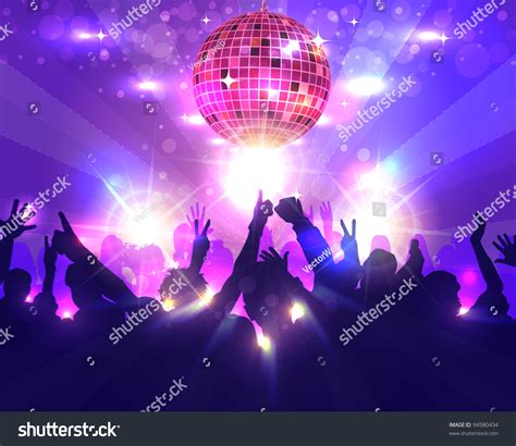 Shiny Disco Ball Party Background Vector Stock Vector Royalty Free