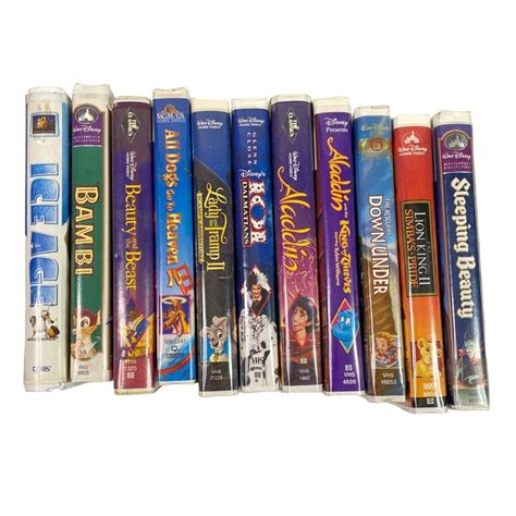 Vintage Walt Disney VHS Tapes Home Video Lot of 11 - Etsy