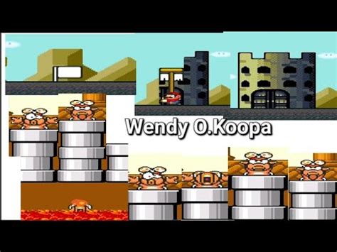 Super Mario World Deluxe Remix Boss Wendy O Koopa Koopalings