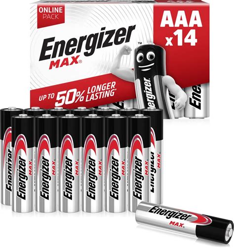 Energizer AAA Batteries Alkaline Power 16 Pack Triple A Battery Pack