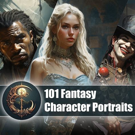 Dnd Character 101 Portraits for Your Fantasy, Roleplaying Campaign ...