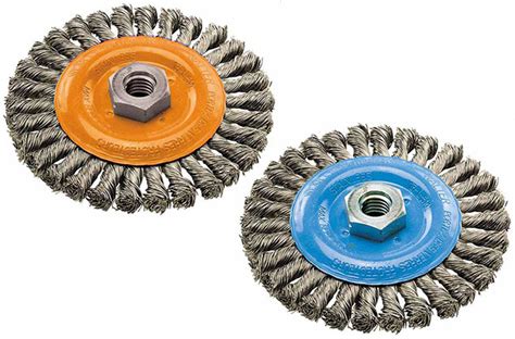 Wide Wheel Brush With Knot Twisted Wires Walter Surface Technologies