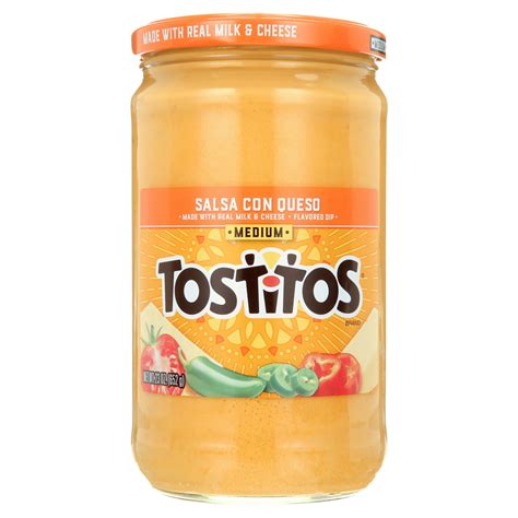 Tostitos Medium Salsa Con Queso Dip Perfect With Tortilla Chips Oz