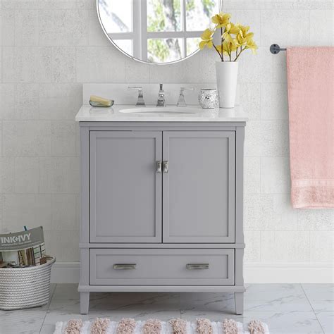 Bathroom Vanities 30 Inch Wide KBC Eleanor 30 Single Bathroom Vanity