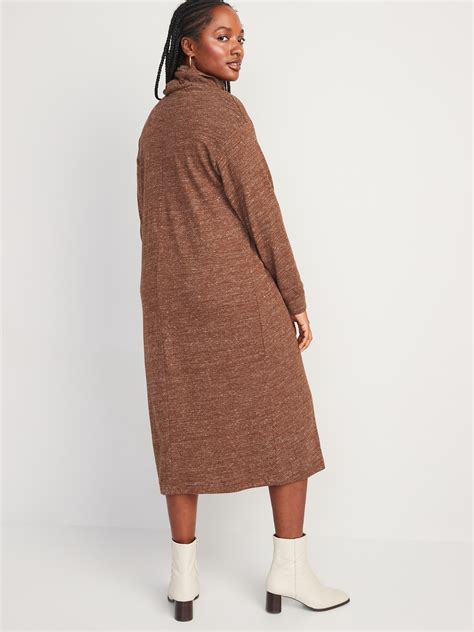 Long Sleeve Turtleneck Midi Sweater Shift Dress Old Navy