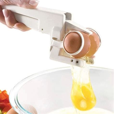 One Handed Egg Cracker Tool Best Egg Cracker Egg Yolk Separator