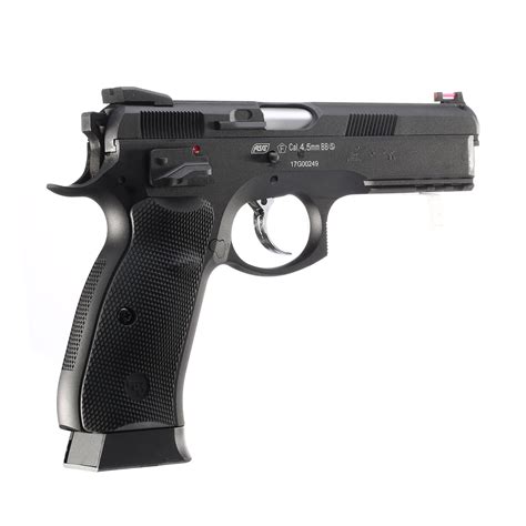 Asg Cz 75 Sp 01 Shadow Co2 Luftpistole Kal 45mm Bb Schwarz Vollmetall