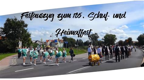 Festauszug Zum 185 Schul Und Heimatfest In Jessen YouTube