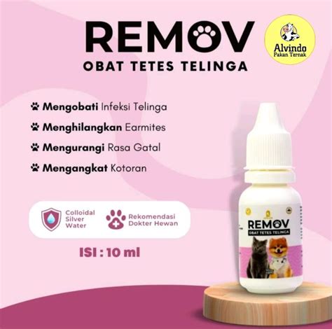 Obat Tetes Telinga REMOV 10 ML Kucing Dan Anjing Lazada Indonesia